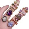 Anillo de perla de circón ligero de lujo de alta gama, apertura parcial, anillo de dedo simple retro de moda, pulsera de diamantes que combina con todo.