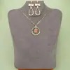 Galvanizado oro real 18k cuadrado redondo diamante geométrico circón diy aretes collar accesorios semiacabados