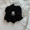 Goma para el pelo de encaje hueco estilo francés con perlas, estilo vintage suave, versátil para ir al trabajo, liga para el pelo