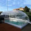 Cubierta de piscina inflable transfronteriza para exteriores, piscina de agua para el hogar, a prueba de polvo, a prueba de escombros, tienda transparente, protección contra calidad del agua, moho en el aire