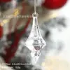 Decorações de Natal Cristais de Gelo Transparentes Pingentes de Árvore de Natal Floco de Neve Anjo Enfeites de Gelo Decorações para Pendurar DIY Transfronteiriço
