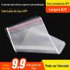 Saco de Embalagem para Máscara Descartável, Toalha, Toalha de Banho, Saco Autoadesivo Opp, Saco Plástico para Embalagem de Joias, Selado