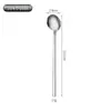 Colher Misturadora Elegante de Luxo Leve em Aço Inoxidável 304 Talheres Ocidentais para Casa Restaurante Colher para Comer Sobremesa