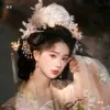 Accesorios Hanfu Corona de Cabello Estilo Hada Dinastía Song Adorno para el Cabello Impreso en 3D Corona de Flores Estilo Antiguo Sesión de Fotos Luo Shen Nuevo Accesorio para el Cabello para Mujeres