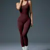 Mono de Yoga Transfronterizo Europeo y Americano para Mujer, Ropa de Fitness sin Costuras, Leggings Deportivos Ajustados para Glúteos de Durazno, Conjunto de Yoga de una Pieza