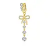 Nueva Moda Moño Zirconia Colgante Clip para Ombligo Anillo Falso para Ombligo Joyería Piercing Anillo para Ombligo para Comercio Electrónico Transfronterizo