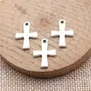 19x13mm 1g Plata Antigua Material para Manualidades Venta Caliente Venta Directa de Fábrica Colgante de Cruz