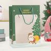 Celebridad de Internet Bolsa de Regalo de Navidad Más Vendida Bolsa Tote de Ventana para Manzana de Nochebuena Bolsa Transparente para Empaque de Dulces Fabricante Caja de Regalo