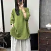 Camisas de Verão para Mulheres, Gola Redonda Retrô, Soltas, Tamanho Grande, Emagrecedoras, Comprimento Médio, Tops de Alta Qualidade, Estilosos para Mulheres
