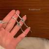 Brincos Super Fada Borboleta Zircônia Laço Borla Design Nicho Feminino Brincos Nicho Elfo Elegantes Brincos Longos