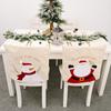 Zicheng Suprimentos Decorativos de Natal Novos para Idosos Boneco de Neve Capa de Cadeira de Linho Capa Criativa para Banco de Casa Suprimentos Festivos