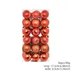 Decoraciones navideñas transfronterizas, bolas galvanizadas, adornos para árbol de Navidad, bolas colgantes, bolas de Navidad de 3 cm - 36 uds.
