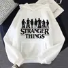 Moletom com Capuz Estampado Stranger Things Blusa com Forro de Lã Moletom com Capuz Comércio Transfronteiriço