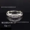 Pulseira Longfeng Fu S999 de Prata com Pé de Prata e Estampa Fuzi Baifu, Pulseira Telescópica para Idosos, de Empurrar e Puxar
