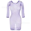 Body de Rejilla Sexy Transparente de una Pieza con Tirantes, Atractivo Body Calado con Abertura en la Entrepierna W401