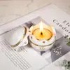 Artesanato em Resina Transfronteiriço, Porta-Vela de Ovo em Rattan com Padrão Europeu, Vela Perfumada, Decoração de Casa, Presente de Lembrança