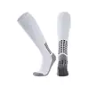 Calcetines de Fútbol Largos Elásticos, Hasta la Rodilla, Engrosados, con Puntos de Goma Antideslizantes, Estilo Toalla, Calcetines Deportivos con Suela Blanca