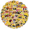 100 pegatinas de grafiti con cara sonriente para bolsas, bolsas, coches, motocicletas, ordenadores, scooters y teléfonos móviles, impermeables.