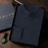 Suéter de Cachemira de Punto Siete Pines Casual de Negocios para Hombre Otoño e Invierno Cuello Alto Medio Engrosado Suéter de Punto Interior de Cachemira Estilo Nuevo