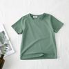 Comercio Exterior Camisetas de Algodón Básicas de Color Sólido de Manga Corta para Niños y Niñas, Versátiles, Color Caramelo, Verano Nuevo, para Bebés, T2026