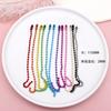 Cadena de cuentas de colores Accesorios básicos para manualidades Adornos para colgar en zapatos Color caramelo arcoíris Adornos para colgar en bolsas Materiales semiacabados hechos a mano
