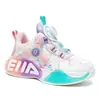Zapatos de Baloncesto para Niños, Zapatos Deportivos para Cuatro Estaciones para Niños y Niñas, Malla Transpirable, Fricción y Sonido, Zapatos de Cuero y Terciopelo
