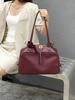 2025 Nueva Moda Retro Bolso de Mano para Debajo del Brazo Cuero Genuino para Mujer Bolso Boston de Hombro para Viajes Diarios Gran Capacidad para Mujer