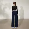 Naranja Infantil # Vaqueros de Pierna Ancha Simples, Modernos y de Alta Gama para Mujer, de Cintura Alta, Ajustados y con Caída, Pantalones Rectos Casuales y Versátiles