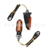 Europa e Estados Unidos pequeno tubarão amarelo 3LED alto brilho pequeno tubarão preto motocicleta sinal de volta E1 para Honda modificado MK-200