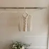 Chaleco de Ganchillo Tejido Resistente Estilo Coreano para Mujer, Nuevo Estilo Primavera y Otoño, Sin Mangas, Chaleco Suéter para Superponer, Cárdigan, Estilo Suave