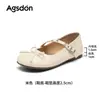 Zapatos Mary Jane con Lazo Augushiden para Mujer 2026 Nuevo Modelo de Otoño con Aumento Interno de Altura, Vintage para el Trabajo, Zapatos de Salón Exquisitos