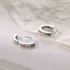 Nuevos Pendientes Pequeños de Moda y Versátiles con Diamantes de Colores para Mujer, Presentando un Diseño Único y Lujoso de Estilo Coreano con un Toque de Lujo de Nicho