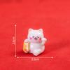 Micro paisagem decoração dos desenhos animados bonito Lucky Lucky Cat resina artesanato decoração do carro decoração de mesa