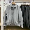 Pedido Diário Produz 2024 Novo Outono Casual Cardigã com Zíper Camurça Tricô Solto Manga Longa Jaqueta K469778