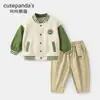 Conjunto Kaka Panda para Niñas, Ropa de Otoño para Niños, Conjunto Casual de Dos Piezas para Bebés y Niños