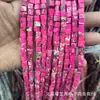 Pedras Naturais Quadradas para Contas DIY Acessórios de Joias Contas para Pulseira 6mm Contas Quadradas Produtos Semi-Acabados Atacado