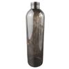 Botella redonda de hombro de 250 ml PET cilíndrica delgada gel de ducha champú transparente transparente incoloro negro translúcido tira larga