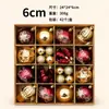 Caja de Regalo con 42 Piezas de Bolas Navideñas Pintadas Set de Hombre de Jengibre Rosquilla Adornos Creativos Set de Decoración para Árbol de Navidad