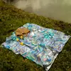 Esterilla de playa transfronteriza de secado rápido, repelente al agua y a prueba de humedad, esterilla de picnic para exteriores, manta de camping