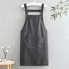 Delantal Nuevo Verano Adulto Universal Transpirable Cómodo Hogar Cocina Ropa de Trabajo Resistente al Desgaste Resistente a las Manchas A Prueba de Aceite