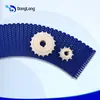 7100 Banda Transportadora de Malla Giratoria, Banda Transportadora Modular de Placas de Cadena de Pom Resistente al Aceite y al Desgaste, Espaciado de 25.4 mm Banda Transportadora