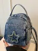 Bolsa de Hombro de Mezclilla con Estrella 2026 Transfronteriza Moda Retro Versátil Bolso de Mano Bolso Cruzado Estudiante Casual Bolso Pequeño