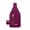 Nueva Bolsa de Pecho Simple para Mujer, Bolso de Hombro Bordado de Rombos Moderno y Versátil, Bolso Cruzado Multicapa Versátil para Uso Diario en Exteriores