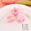 Pastel de Postre Macarrón Flor de Cerezo Corazón de Niña Pegamento de Crema Adhesivo para Refrigerador Diy Pasador Cordón para el Cabello Accesorios de Resina