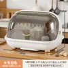 Grande Porta-Pratos de Armário de Cozinha para Uso Doméstico, Porta-Pratos e Louças, Organizador de Tigelas e Hashis com Tampa, Porta-Pratos com Drenagem