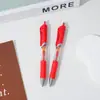 Caneta Tinta Vermelha para Professores Corrigir e Marcar Trabalhos, Caneta Gel Retrátil Vermelha com Tinta de Carbono