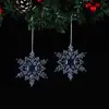 Tiras de Gelo Acrílico Transparentes Artificiais Decorações de Natal 2025 Pingentes para Árvore de Natal Decorações Festivas para Shopping Center Hotel