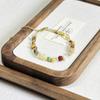Nueva Pulsera de Cuentas de Cristal de Piedra Natural de Estilo Chino Personalizada Diseño Nicho Versátil Regalo de Vacaciones Joyería de Mano