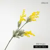 Arranjo de Flores Artificiais de Acácia com Haste Curta, Decoração de Flores Simples Estilo Europeu para Mesa de Jantar e Mesa de Centro, Adereço para Foto