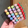 Presilhas de cabelo fofas para crianças, novos acessórios de cabelo de desenho animado de verão para meninas, perfeitos para arrumar os fios soltos
